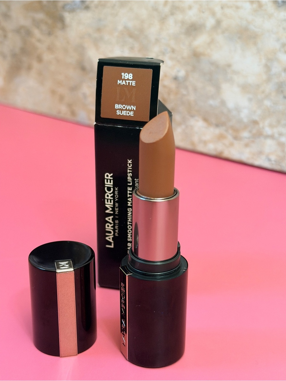 laura mercier Brown Suede Matte Lipstick (198) - Brown
